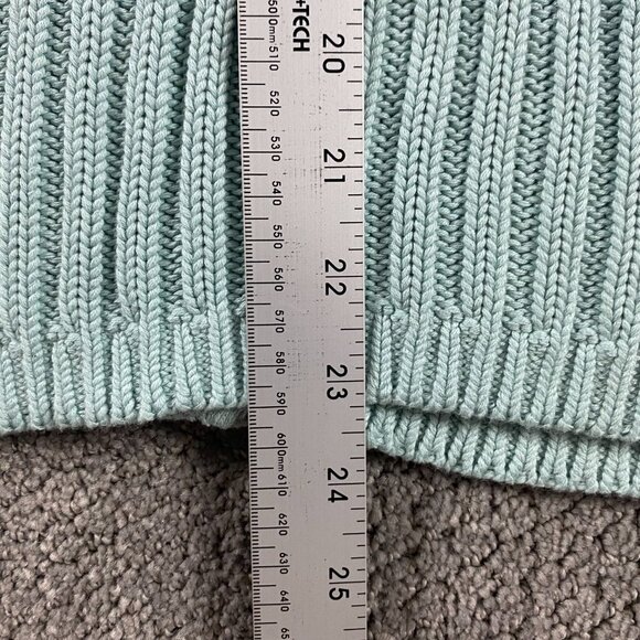 NWT Talbots Sweater Women's 1XP Full Zip Ribbed Stretch Mint Green Cotton Blend - Picture 10 of 10